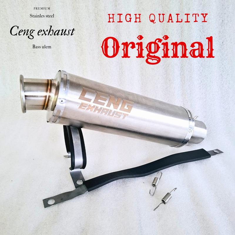 Knalpot Racing Inlet 50mm Suara Bass Ulem Original Ceng Untuk Motor Matic Vario,Pcx,Nmax,Mio,Beat dll Motorcycle 3