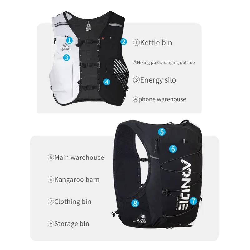 Aonijie Running Vest Hydration Pack C9116 4