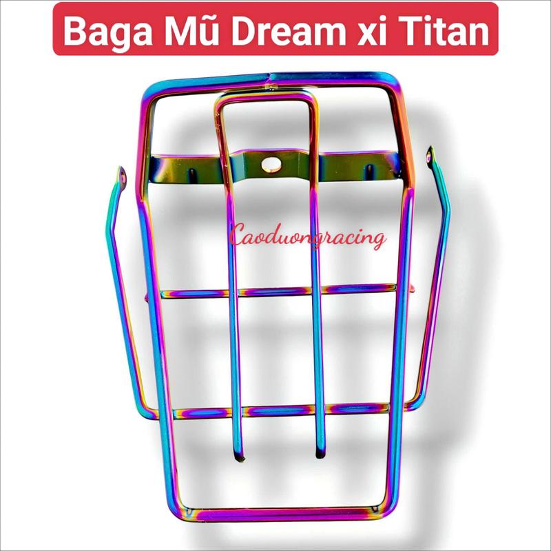 Baga mũi dream, Baga mũi Cub, giá đỡ giỏ inox 304 gắn cho xe Dream, cub phụ kiện xe máy caoduongracing baga  trước
