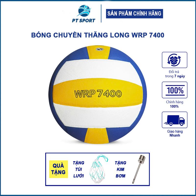 Bóng chuyền Thăng Long WRP 7400 Chính Hãng | Da PU Nhung Nhật Đánh Êm Tay Chuyên Đánh Sân Bê Tông, Đạt Tiêu Chuẩn Thi Đấu [Tặng túi lưới + kim bơm] Nam Sport Đồng