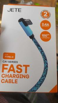 Product Review of Kabel USB Type C / Lightning JETE CA1 Fast Charging - Garansi Resmi 2 Tahun Biru Laptop Panjang from a**4 0