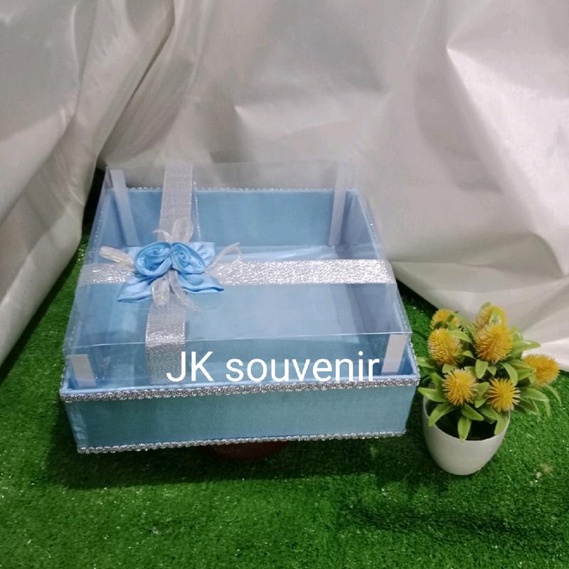 kotak kue kotak bingkisan kotak seserahan pita+ bunga samping 4
