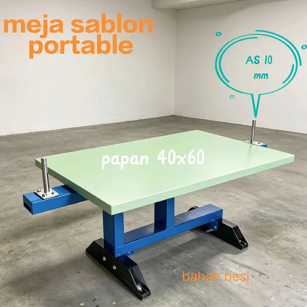 meja sablon portable