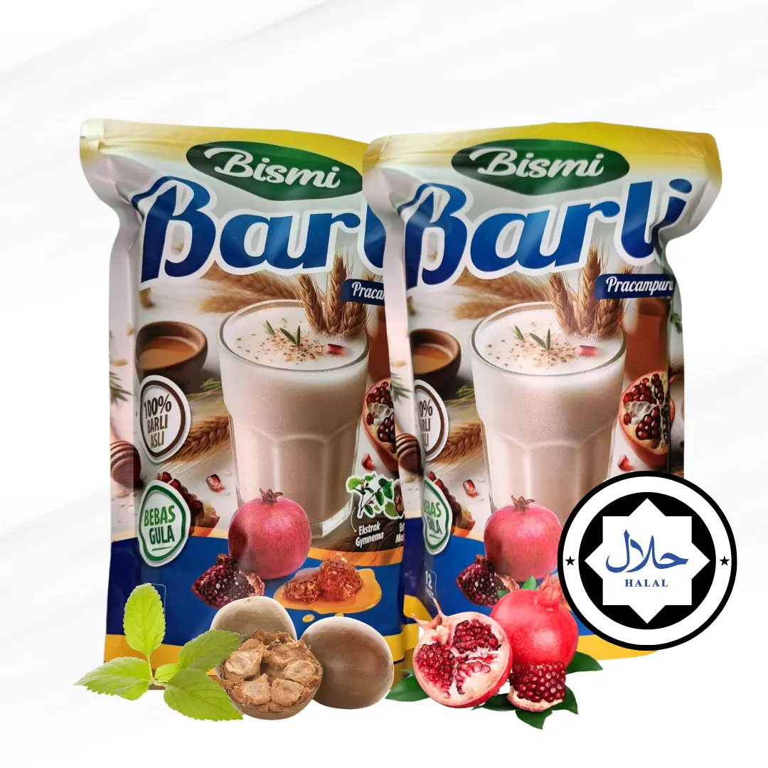 Serbuk Barli dengan Ekstrak buah Monk, Daun Gymnema, Delima dan Madu Bantu Kawal Bacaan Gula dan Tingkatkan Kesihatan