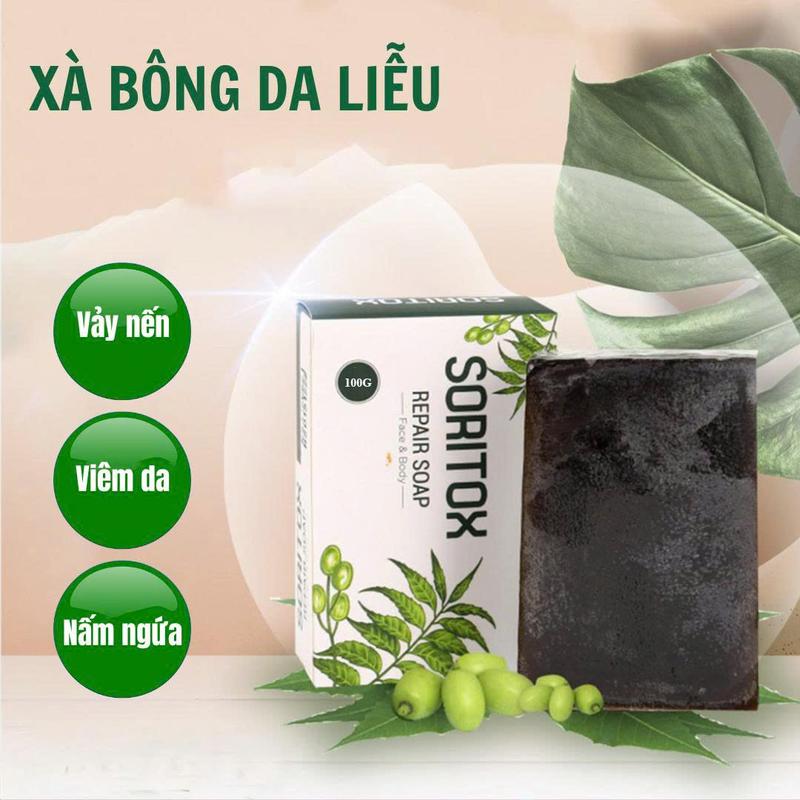  Xà Bông Tắm Cho Vảy Nến Viêm Da Ngứa Đỏ Bong Tróc chiết xuất từ lá Neem và các thảo mộc tự nhiên  Vỏ Xanh  