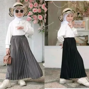 PROMO!!! ROK PLISKET ANAK PREMIUM 4-12 TAHUN ROK PLISKET ANAK KLOK PEREMPUAN