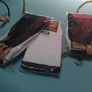 Paket [3 Pasang] Kaos Kaki Anak Sekolah Hitam Putih Sd, Smp, dan Sma Tanpa Tumit Lusinan Harga Grosir Spandex Poliester Fashion