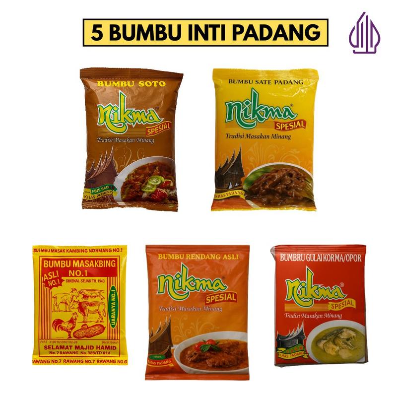 Dapat 5 bumbu Inti Masak Padang - Rendang, Gulai Kurma, Sate, Pemasak ...