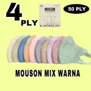 MASKER DUCKBILL MIX WARNA MOUSON ISI 50 PCS Dewasa