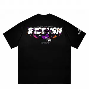 [COD]  T-Shirt Lengan Pendek Print Karakter Ungu - Atasan Kasual Model Regular Fit Design Unik - Kaos Harian Stylish Viral Kekinian