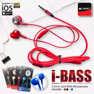 earphone army ibass original suara bass powerfull