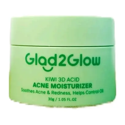 Glad2glow Kiwi 3D Acid Moisturizer 30gr|Untuk Jerawat|Acne|Glad2glow Pelembab