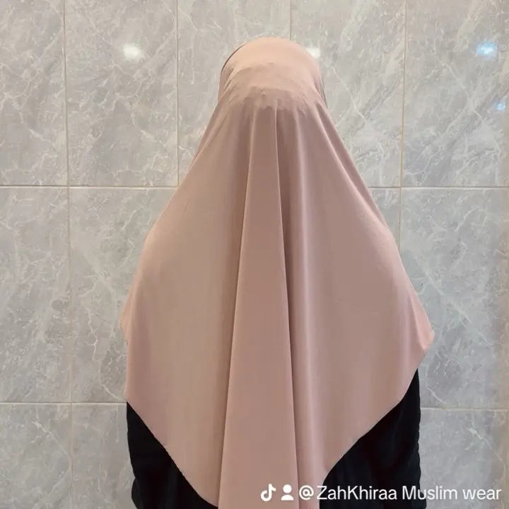 Hijab Bergo Instan Dagu Oval Ori Zahkhiraa - Muslim jersey premium Kerudung Cantik Nyaman 2