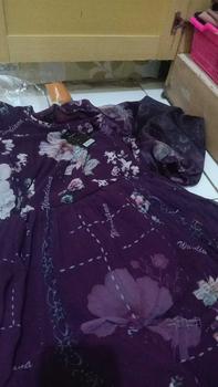 Product Review of Almira Gamis  Motif printing  Digital klok mayung Gamis pesta   Syari Muslim Kondangan from k**i 1