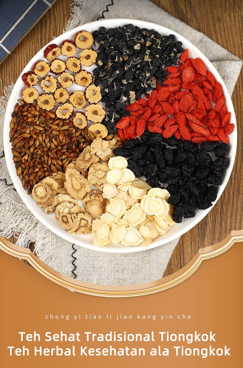 【BONUS BOTOL】Teh Herbal Pria Ginseng Murbei Maca Goji – Vitalitas Kuat, Energi Penuh Setiap Hari!