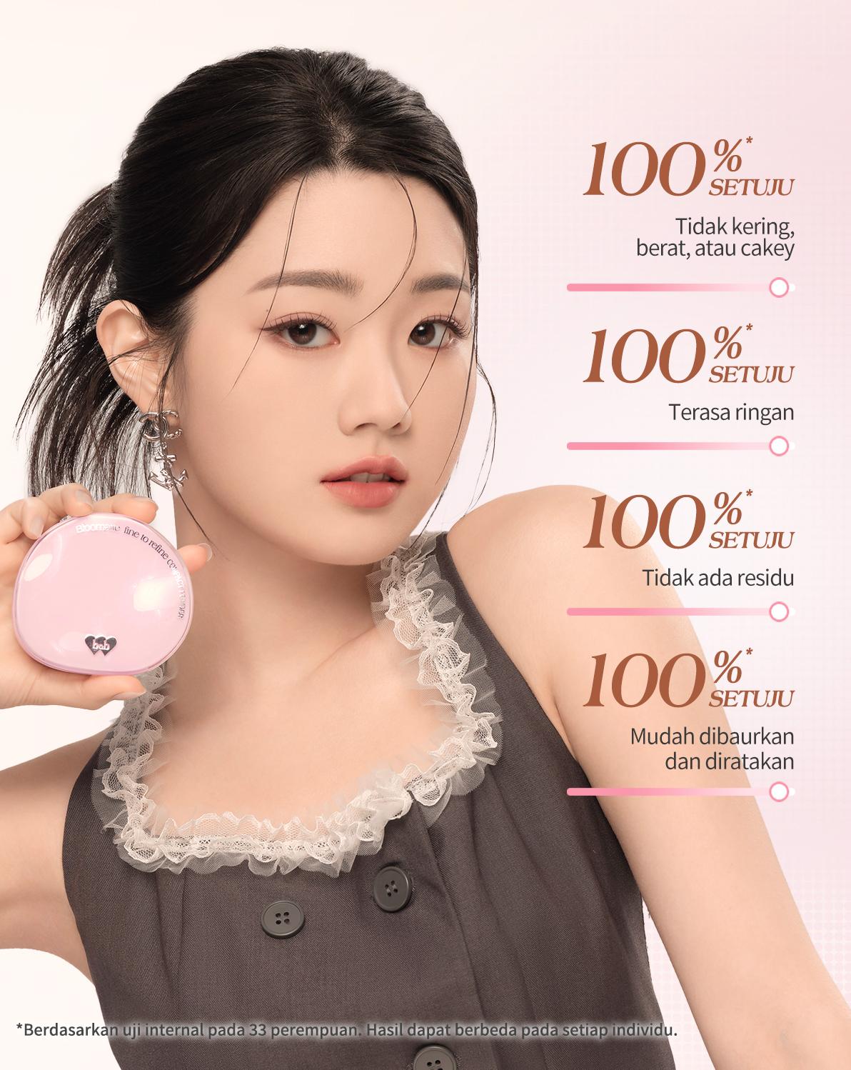 【EXCLUSIVE】BNB barenbliss Bloomatte Fine to Refine Compact Powder 6g | Instant Oil Control 24 Jam Menahan Minyak Bedak Tabur Bedak Padat Translusent Powder Kosmetik Ringan Tahan Lama Matte Finish Menghaluskan Pori Non-Clogging Non-Comedogenic 【EXCLUSIVE】BNB barenbliss Bloomatte Fine to Refine Compact Powder 6g | Instant Oil Control 24 Jam Menahan Minyak Bedak Tabur Bedak Padat Translusent Powder Kosmetik Ringan Tahan Lama Matte Finish Menghaluskan Pori Non-Clogging Non-Comedogenic