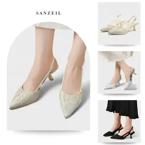 SANZEIL Arin Heels 3cm & 5cm Sandal Sendal Wanita Sling Back 3779 Size 35 - 41