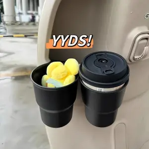 Tempat Sampah 2in1 Asbak Mobil MOTOR Tempel Gantung Dudukan Bentuk Tempat Gelas Botol Minuman Gantung HP Smartphone Kacamata Cup  Holder Armrest Door Side Seat Back Door Pocket Kait Pintu Tambahan Universal Multifungsi Organizer Aksesoris Perapih Mobil