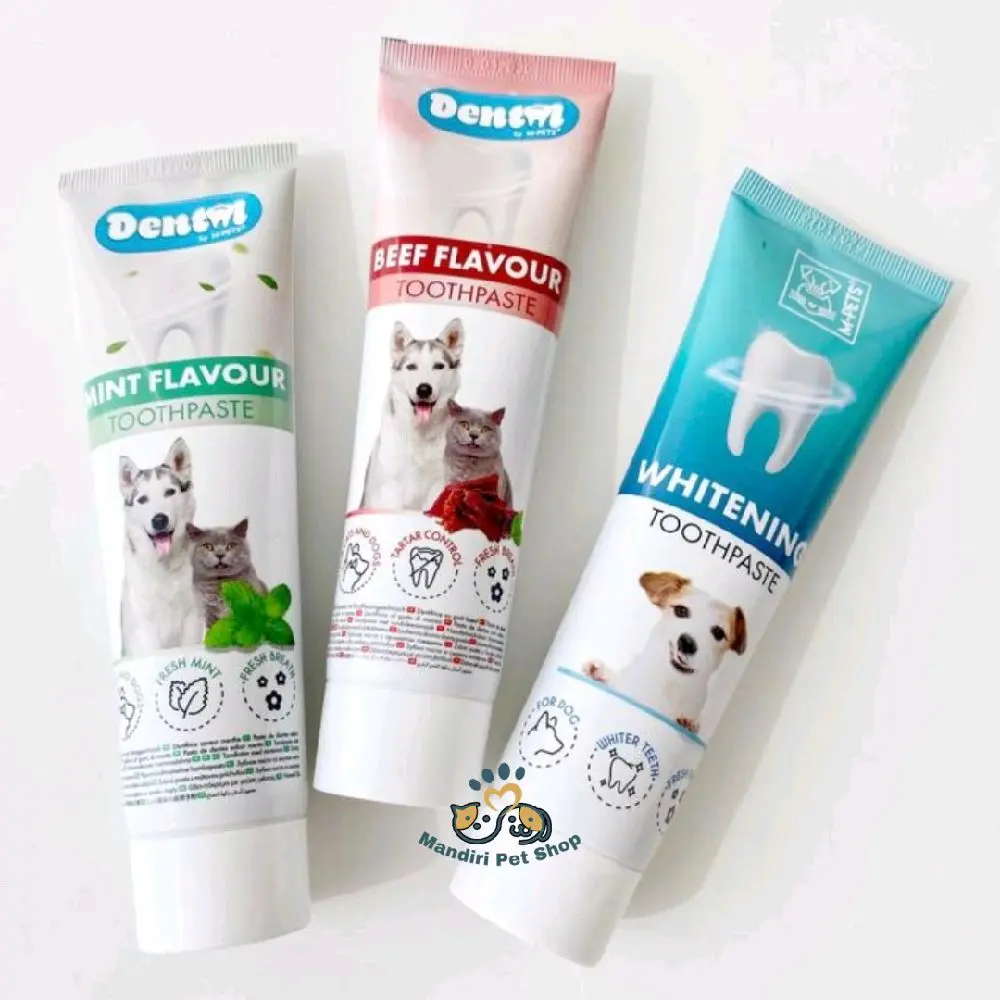 M-Pets Toothpaste untuk Anjing - Odol Pasta Gigi Anjing Mpets Toothpaste 100gr Mencegah Plak dan Tartar