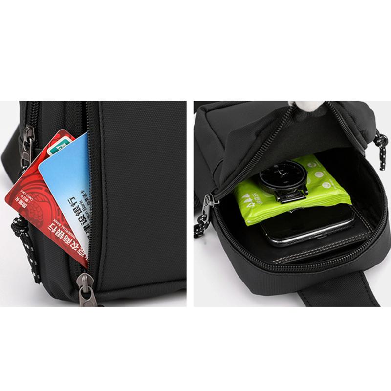 Product Introduction of 1pc Men's Mini Crossbody Bag Phone Bag Multifunctional Diagonal Shoulder Bag For Running Cycling Work Fashion Simple Messenger Bag 17