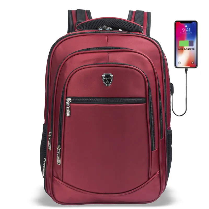 POLO GIVES Tas Ransel POLO Original Import 18 Inch + Free Raincover + Free USB Ransel Sekolah IMPORT 0