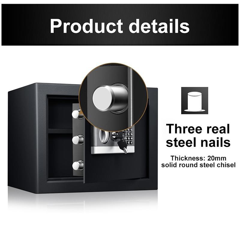Product Introduction of EXPOSE icon video play     icon arrow left boldicon arrow right bold :    (47) Safety Box Money With Key Password Box Digital Safe Box Money Box Metal Security Box 44