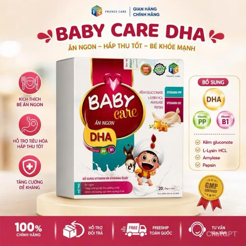 BABY care - ĂN NGON - Bổ sung acid amin, vitamin, khoáng chất cần thiết và men tiêu hóa cho cơ thể.