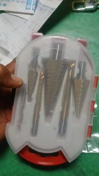 Product Review of Drill Bit Step Drill  HSS Titanium Coated Hex Shank Step Drill bit set Punch Taper Metric Drilling from Z**m 0