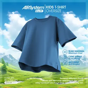 Kaos Anak Oversize T-Shirt Quick Dry Fit AIRSystem Cotton Micro Danbowl CMGKIDS Denim Fashion Unisex