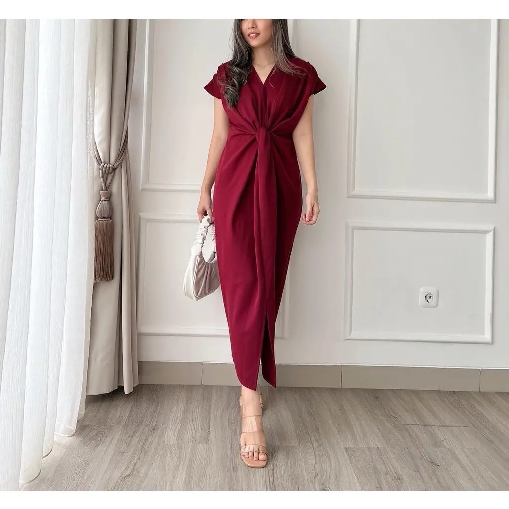laura dress - dress scuba premium- dress pesta acara dress cantik manis dan minimalis Formal