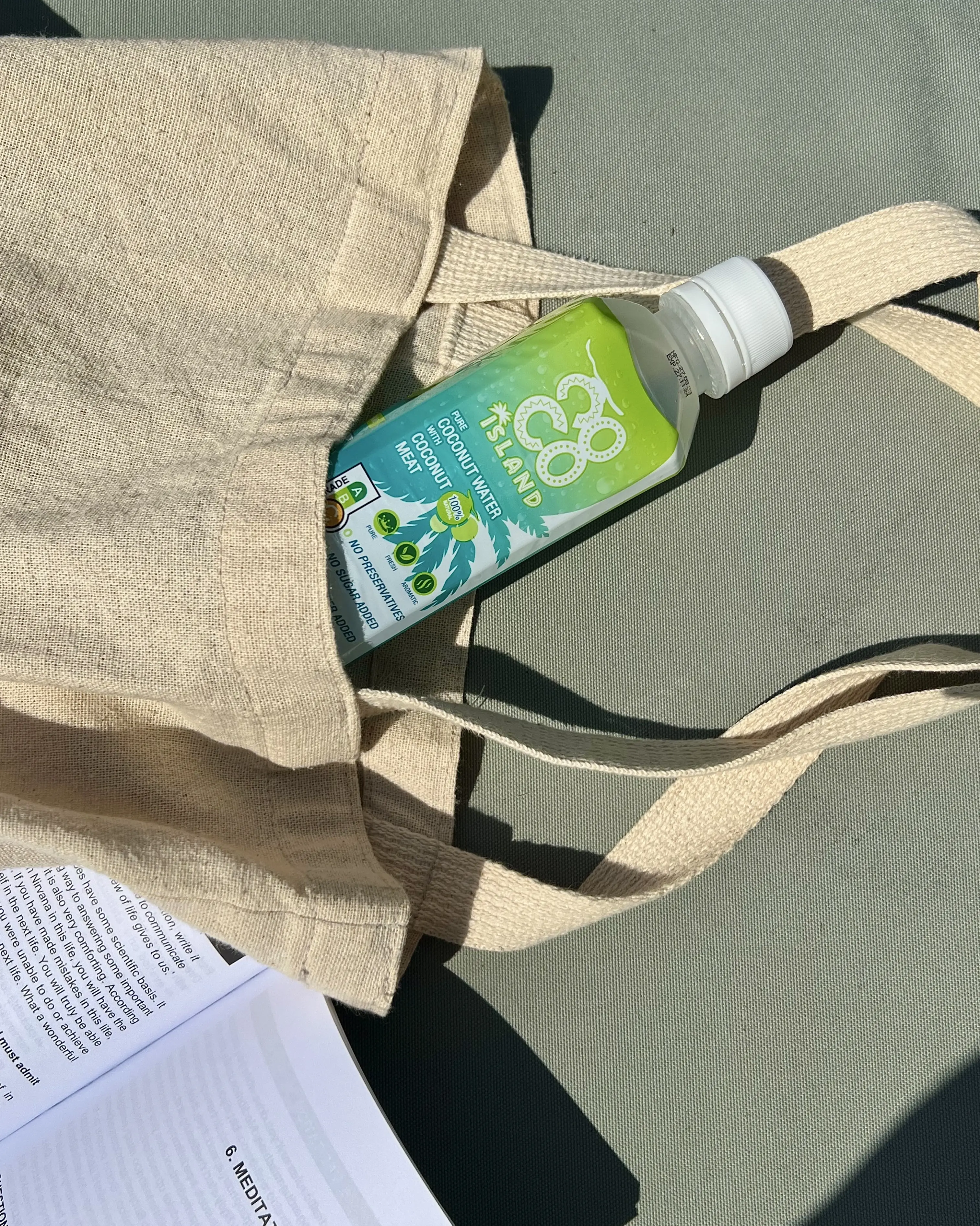 Coco Island Coconut Water with Coconut Flesh - 30 Bottles