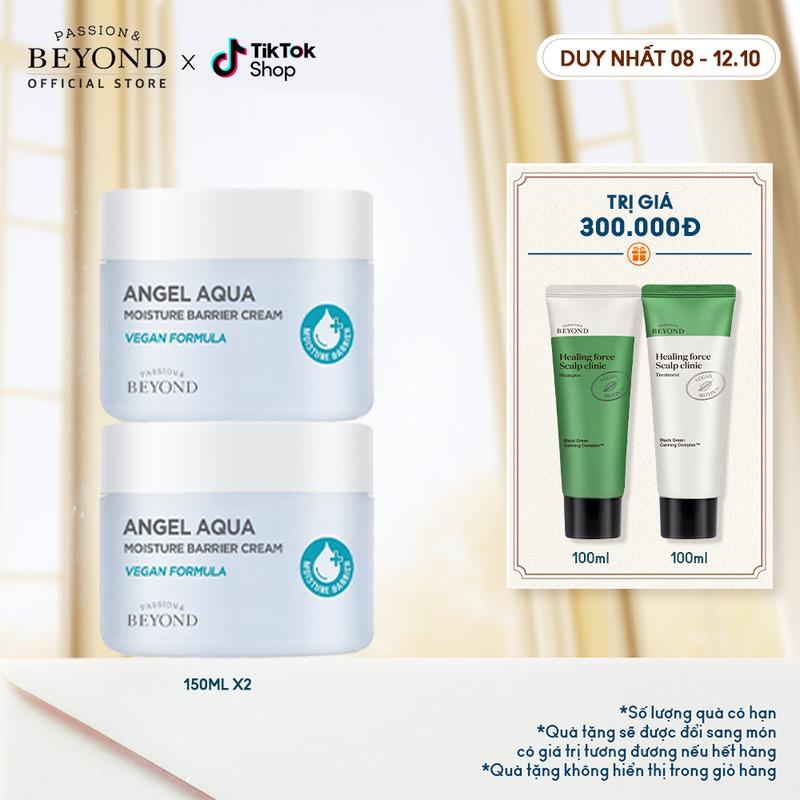[Beyond Official] Kem dưỡng cấp ẩm 100 giờ Beyond Angel Aqua Moisture Barrier Cream 150ml x2 (M) Làm Đẹp Da Chăm Sóc Da