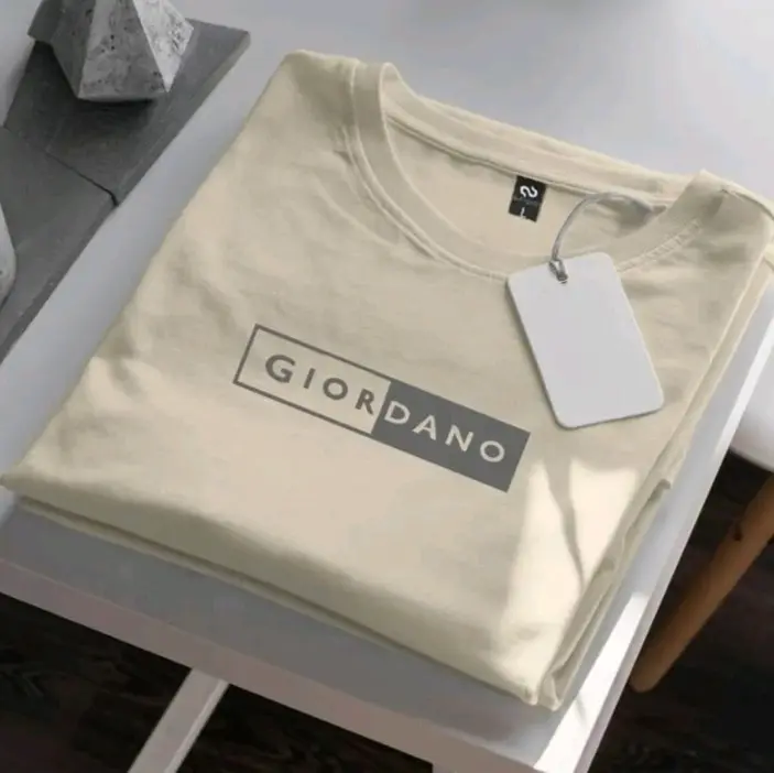 COD..! Baju Kaos Distro Giordano Premium Tex Silver Keren Quality Kaos Cotton Combed 30s Lengan Pendek Tshirt Kaos Unisex Pria / Wanita Dewasa Trending Terbaru