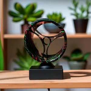 Bladu Racing Gulungan Senar Layangan Kletek Benang Layangan Warna Biru Hitam Merah dan Kuning Bahan PVC Tebal Aman untuk Anak-anak