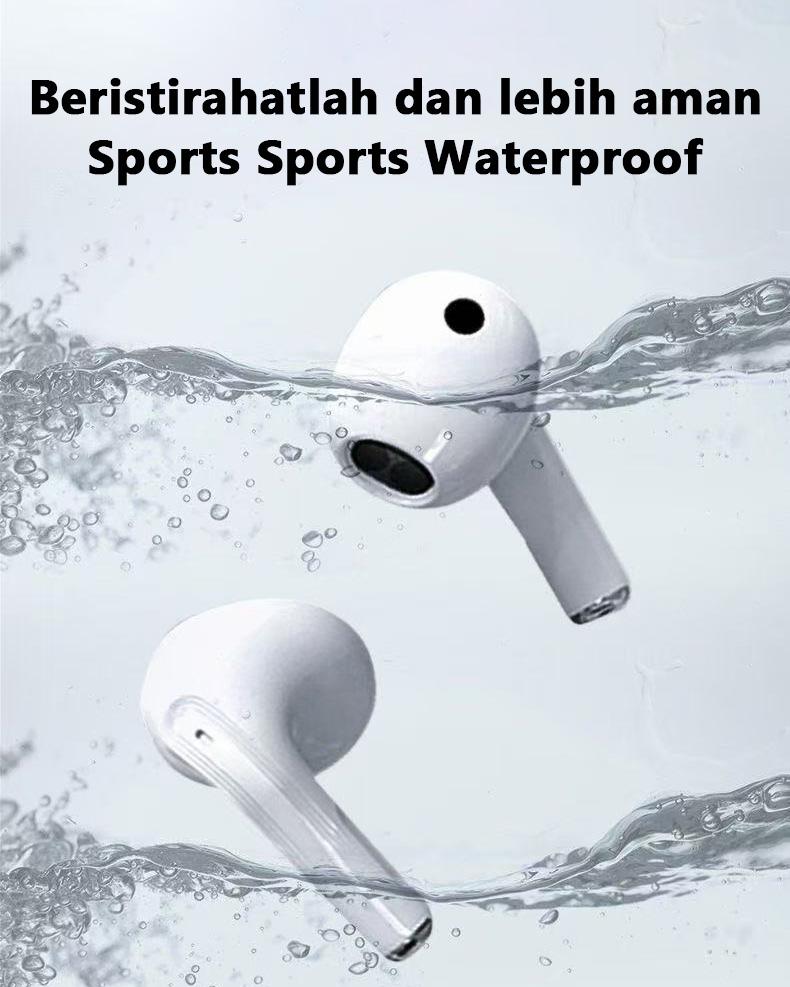 Lenovo thinkplus Mini Headphone Tak Terlihat TWS Bluetooth 5.3 Earphone Nirkabel Headphone HIFI Stereo Noise Reduction Earbuds Untuk iPhone Xiaomi