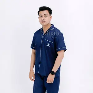 Piyama Hanabi Tipe 2 Lengan Pendek Celana Panjang untuk Pria atau Wanita Dewasa - Cowok