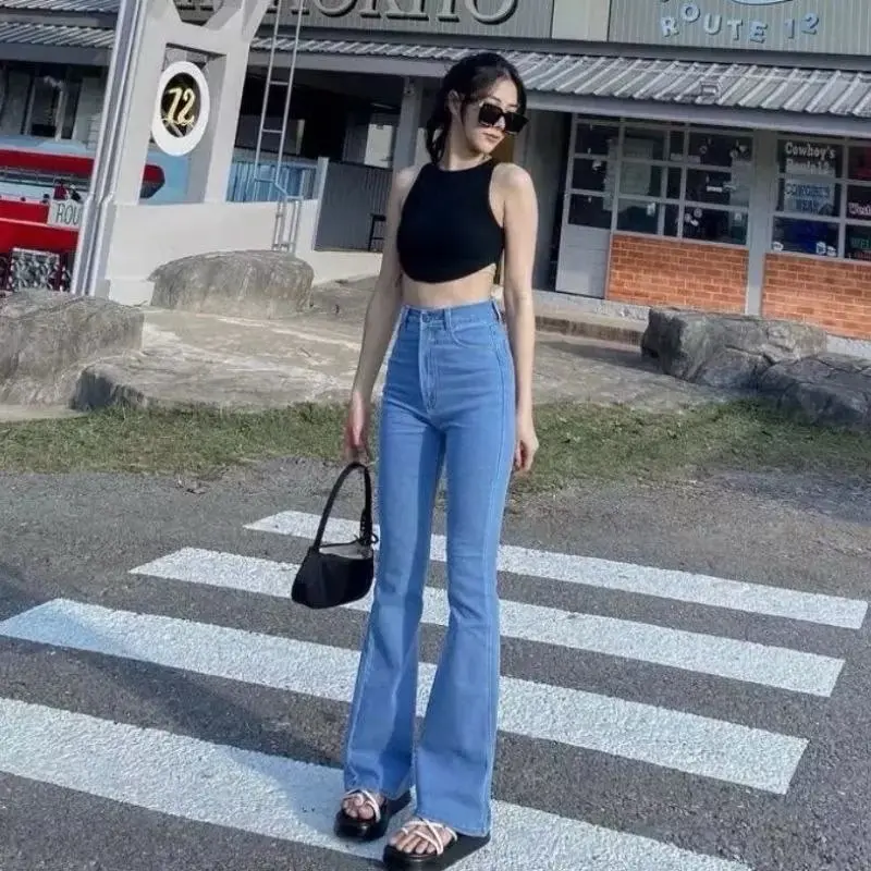 Celana Jeans Cutbray Wanita Premium warna Abu-abu 4