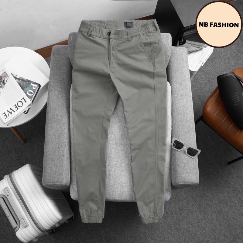  Quần JOGGER kaki có khoá kéo NBFASHION  FREESHIP  chất kaki co giãn nhẹ dày mềm đen chì đậm vàng xi măng size 28 29 30 31 32 33 34 35 36 Nam Sport 