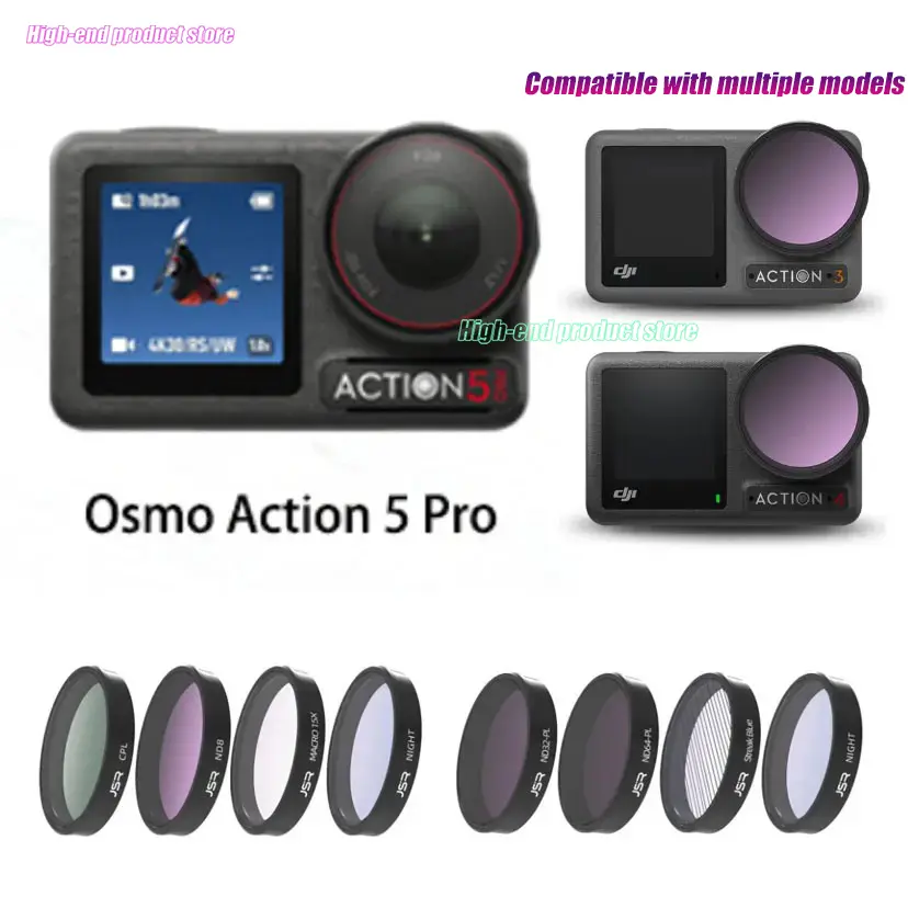 Osmo Action 5 Pro Lens Filter CPL ND8/16/32Macro 10X Star Night StreakforDJI Action 5/4/3Accessories