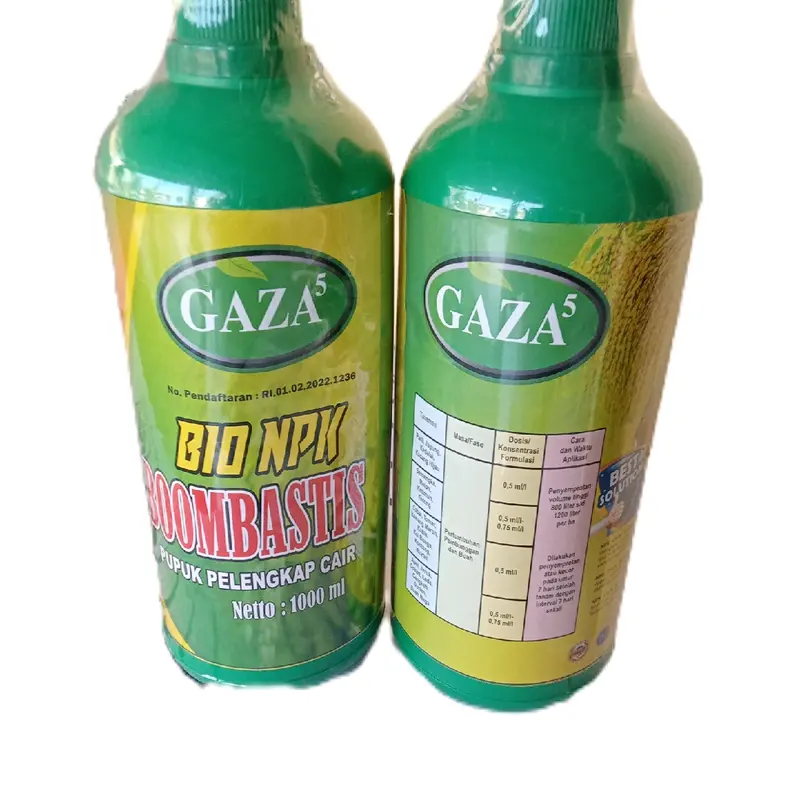 Pupuk Gaza NPK BOOMBASTIS 1 liter untuk pertumbuhan optimal semua jenis tanaman dengan nutrisi komplit dan hormon Ga5 3