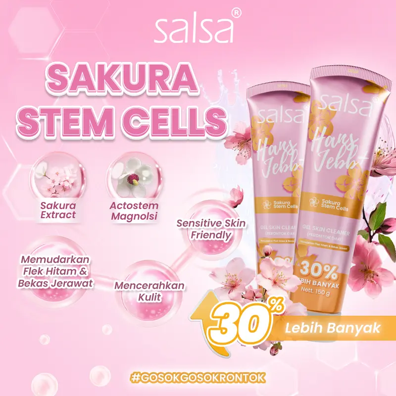 [NEW! Upgrade] SALSA Hans Jebb+ Peeling Gel - Isi Lebih Banyak 30%  - Gel Skin Cleanser Eksfoliasi Perontok Daki dan Ketiak Hitam 2