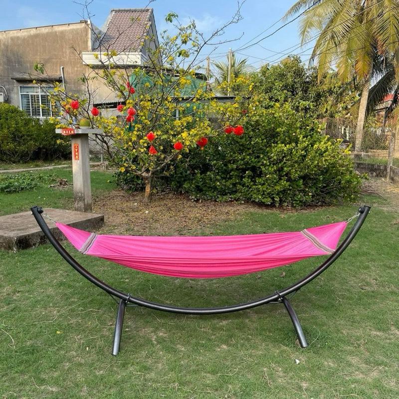  BỘ VÕNG BÁN NGUYỆT CAO CẤP ỐNG THÉP TO 50 DÀY 1LY5 TẢI TRỌNG LẾN ĐẾN 350KG Lưới võng cán thép khổ đại 100% polyester thoáng mát 