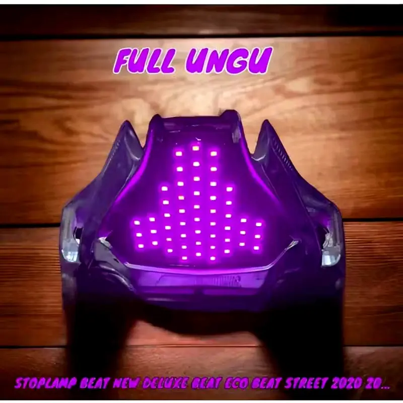 LAMPU STOP RUNNING LED / STOPLAMP RUNNING BEAT NEW DELUXE BEAT ECO BEAT STREET 2020 2021 2022 2023 2024 8 MODE (NO 1) 3