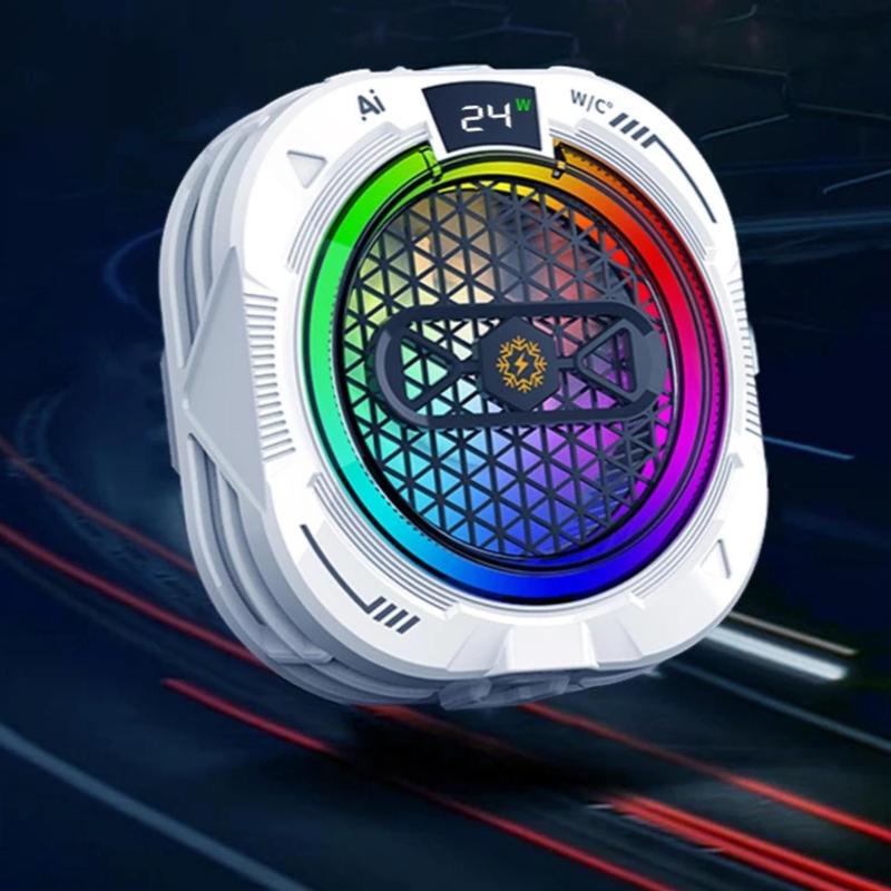  DEAL BÁN LỖ Độc Quyền LIve Hưng Rio   Sò Lạnh Quạt tản nhiệt - Quạt Tản Nhiệt Điện Thoại + Led Gaming Chế Độ AI Làm Lạnh Cực Sâu  BH 1 Đổi 1  