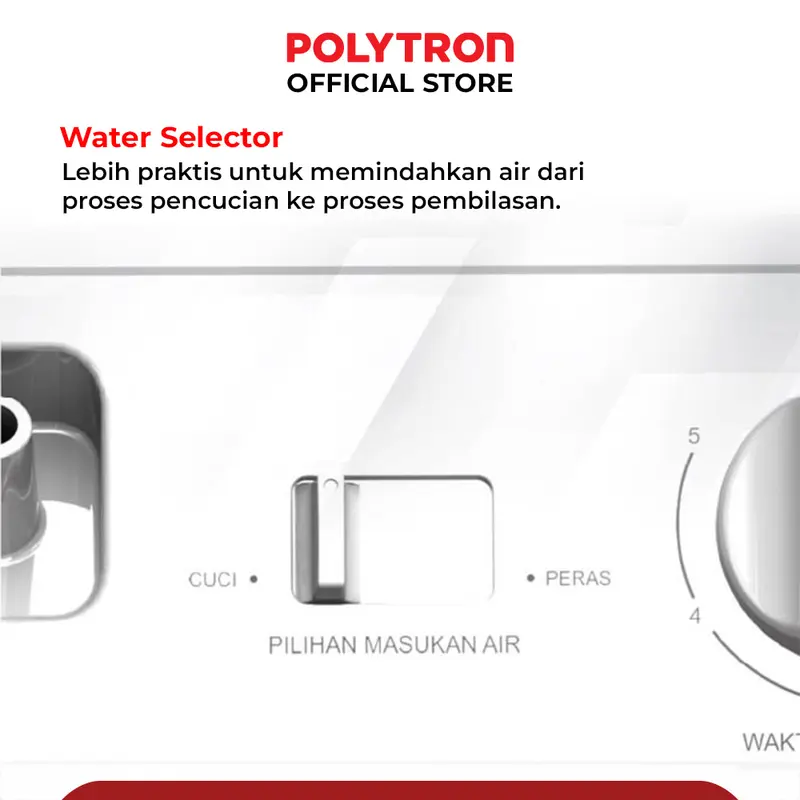 POLYTRON Mesin Cuci 2 Tabung Primadona Giant 7 Kg PWM 7072N 1