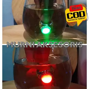Murni Aksesoris. Cincin Ring Titanium Batu Akik Merah Delima, Hijau Jambrud, Biru Safir bisa Menyala Dalam Air Sulap Gimick.
