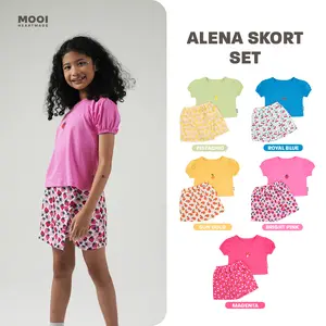 Mooi Setelan Anak Perempuan Alena Skort Set