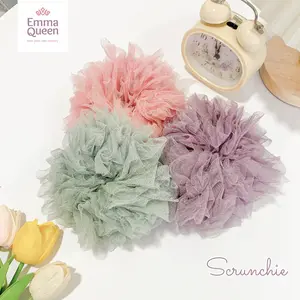 EmmaQueen - Scrunchie Cepol Rambut Hijab Tulle Premium Anti Pusing Bahan Nyaman dan Karet Enak Dipake Seharian Warna Baru
