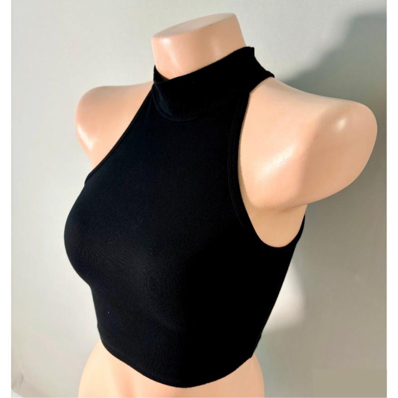 Áo ba lỗ cổ lọ chất thun trơn mềm mại mát mẻ mặc lên không nhăn không lộ viền nội y M13