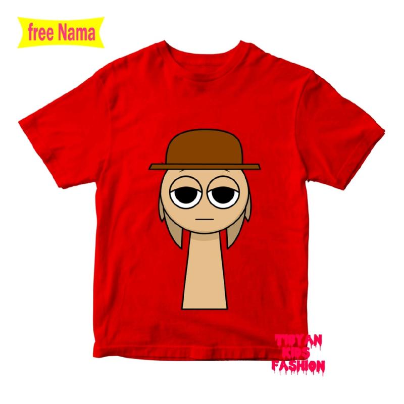 BAJU KAOS ATASAN ANAK SPRUNKI BAHAN 100% KATUN COMBED 7